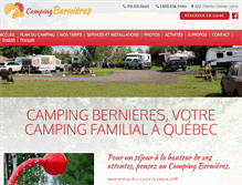 Tablet Screenshot of campingbernieres.com